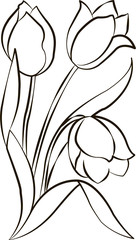 tulip vector 