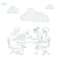 Freelancer, Manager, designer, programmer working via the Internet