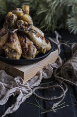 Baked spicy chicken legs        