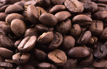 coffee beans in macro