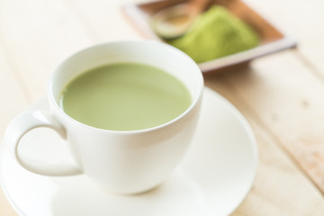 hot matcha latte
