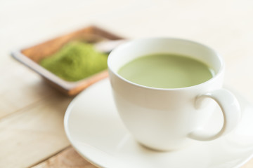 hot matcha latte