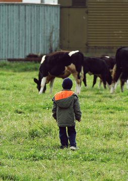 boy and cow, Rostov, Russia