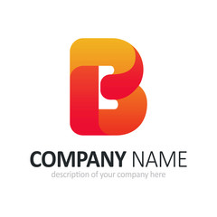 Letter B logo icon design template elements
