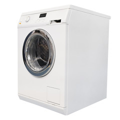 Washing machine isolated on white background