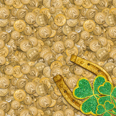 Lucky golden horseshoe