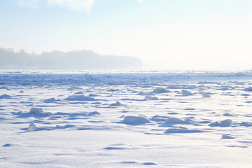 Fototapeta na wymiar Frozen River.