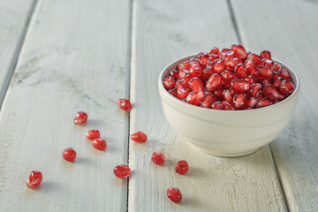 Juicy berries pomegranate.