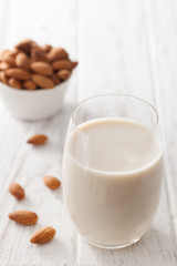 almond milk organic healthy nut vegan vegetarian drink