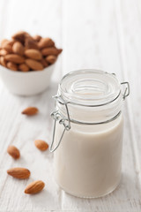 almond milk organic healthy nut vegan vegetarian drink