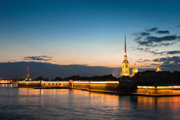Naklejka premium Peter and Paul Fortress, St Petersburg , Russia