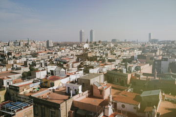 Panorama of Barcelona from rooftop - 100972521