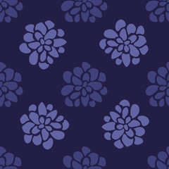 Hand drawn floral seamless background