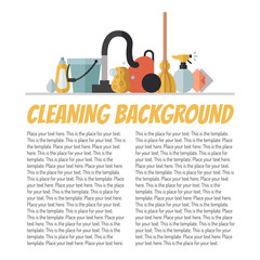 Cleaning flat multicolored vector background with place for your text. Modern minimalistic design. 