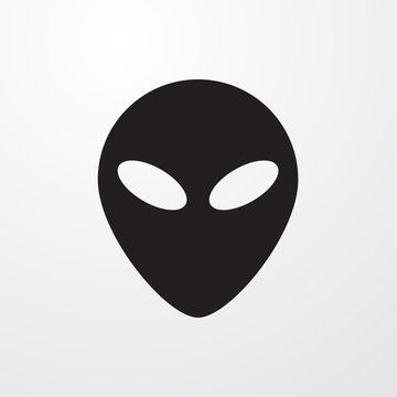 Alien Head Icon For Web And Mobile