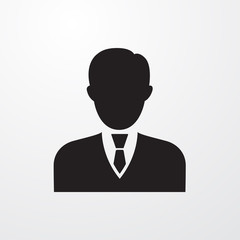 Business man icon for web and mobile
