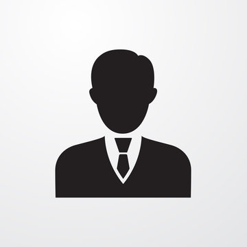 Business man icon for web and mobile