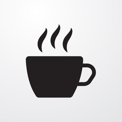 Cup of tea icon for web and mobile.