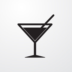 Coctail icon for web and mobile.