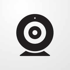 Web camera sign icon