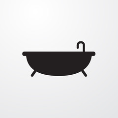 Bathtub sign icon
