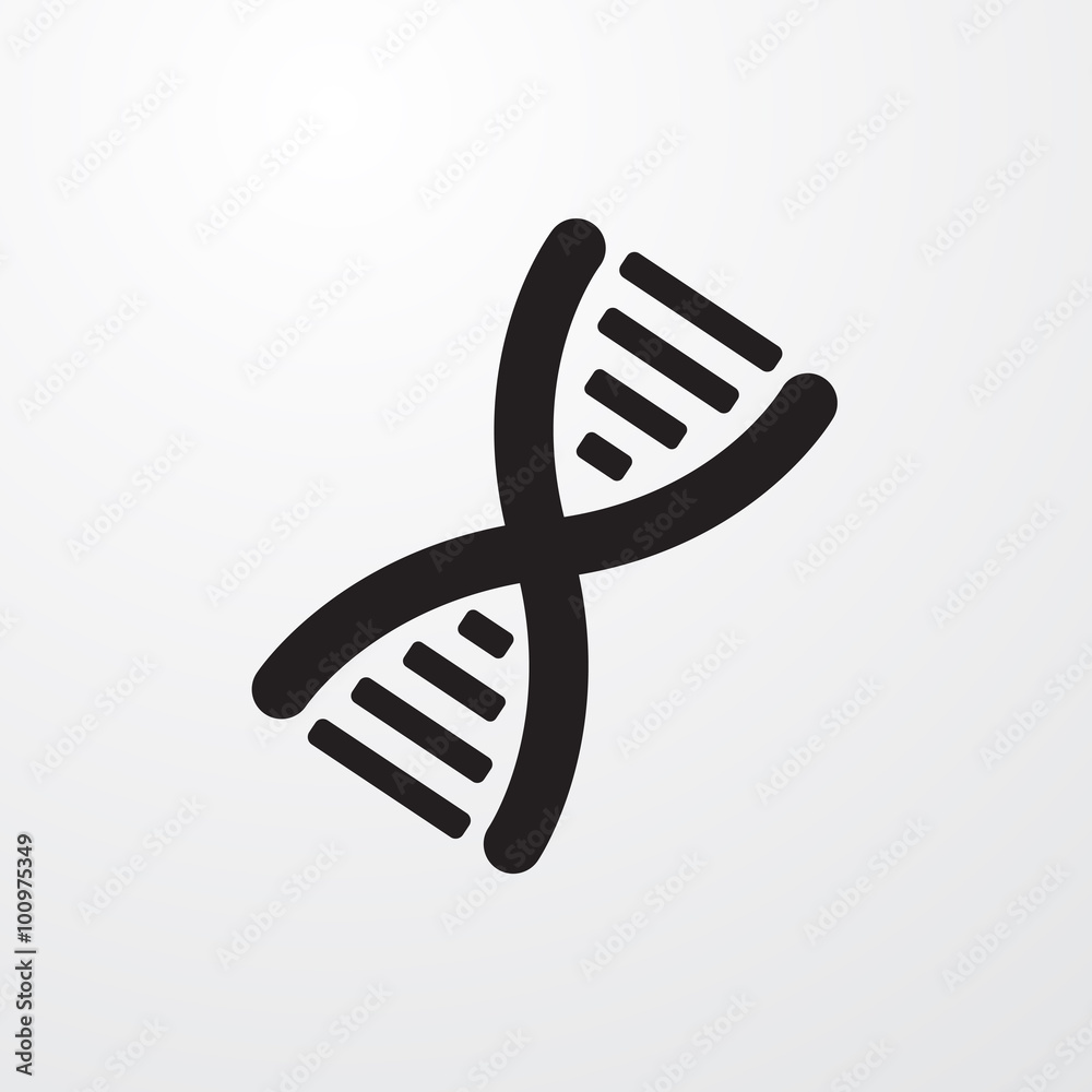 Poster dna sign icon for web and mobile.