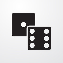 Dice sign icon.