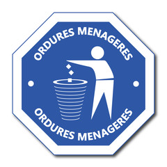 Logo ordures ménagères.