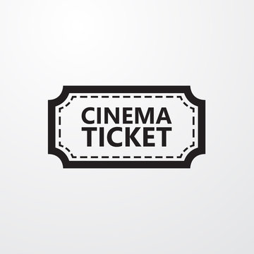 Cinema ticket sign icon.