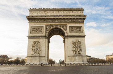 The Triumphal Arch in Paris.