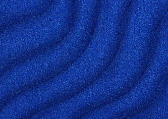 Fototapeta na wymiar Blue sand waves texture as background