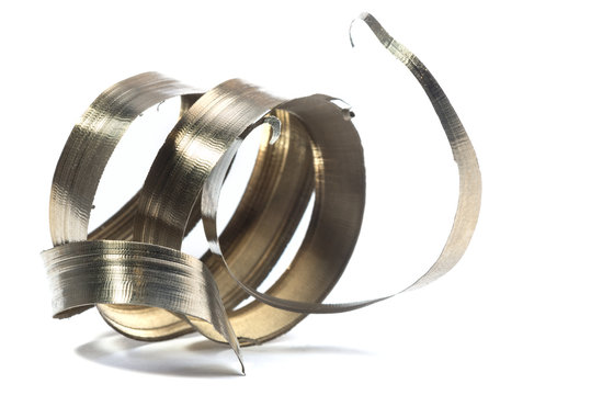 lathe spiral metal shavings