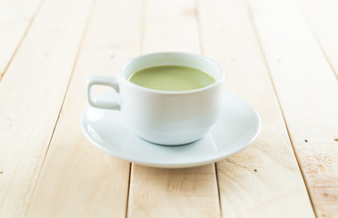 hot matcha latte