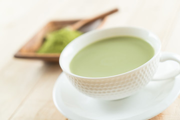 hot matcha latte
