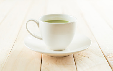 hot matcha latte