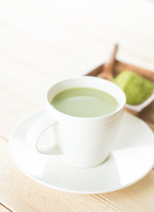 hot matcha latte