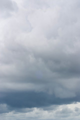 bright blue sky and white clouds