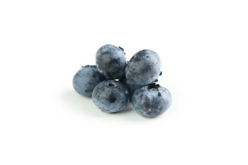Blueberries isolated on a white