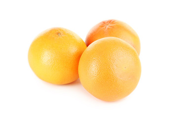 Grapefruit fruits isolated on a white background