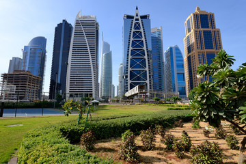 Obraz premium Skyscrapers of Jumeirah Lake Towers in Dubai