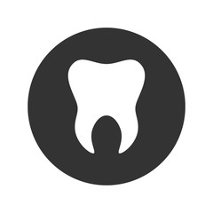 Tooth icon. Logo template of tooth. Dental symbol sign