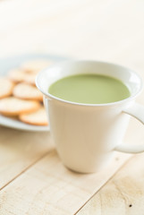 hot matcha latte
