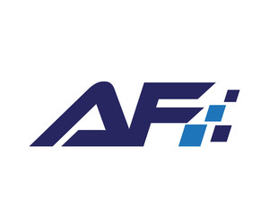 AF digital letter logo
