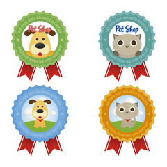 Pet shop labels