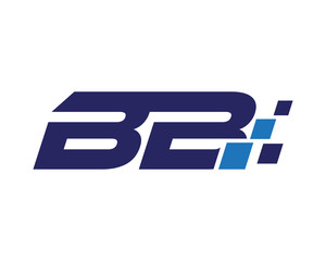 BB digital letter logo