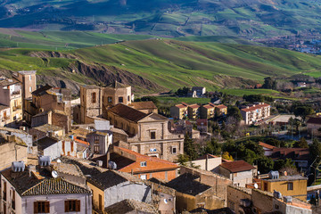 Fototapeta na wymiar Cammarata in Central Sicily