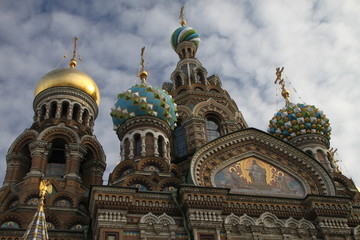 Fototapeta na wymiar St Sauveur, St Pétersbourg