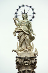 Fototapeta na wymiar Mariensäule Madonna dello Stellario
