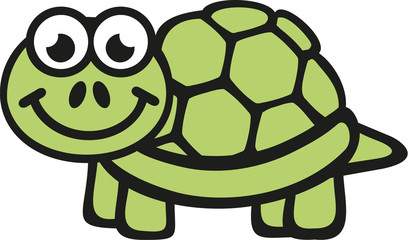 Cute turtle with big eyes