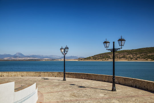 View to Bornos reservoir, Spain